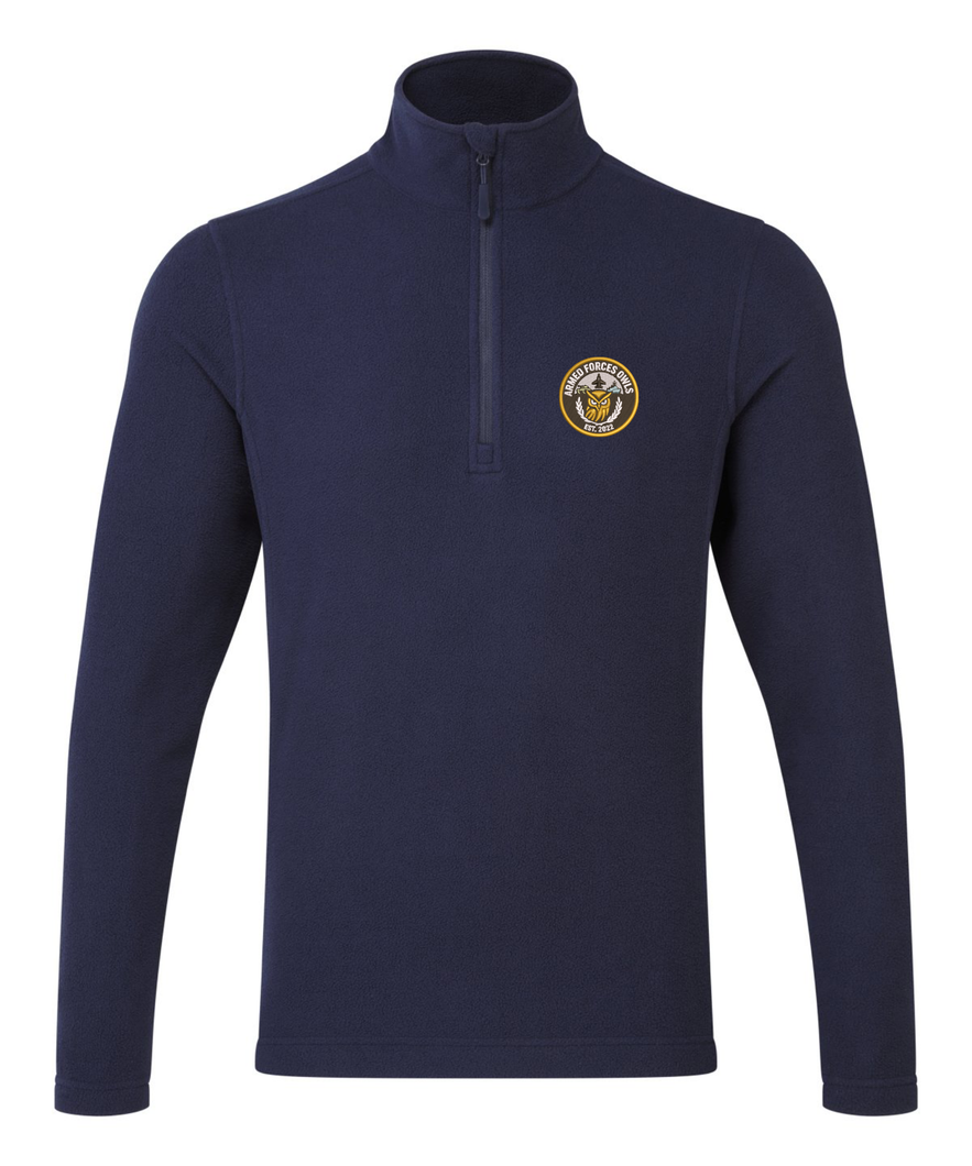 Armed Forces Owls 1/4 Zip Microfleece