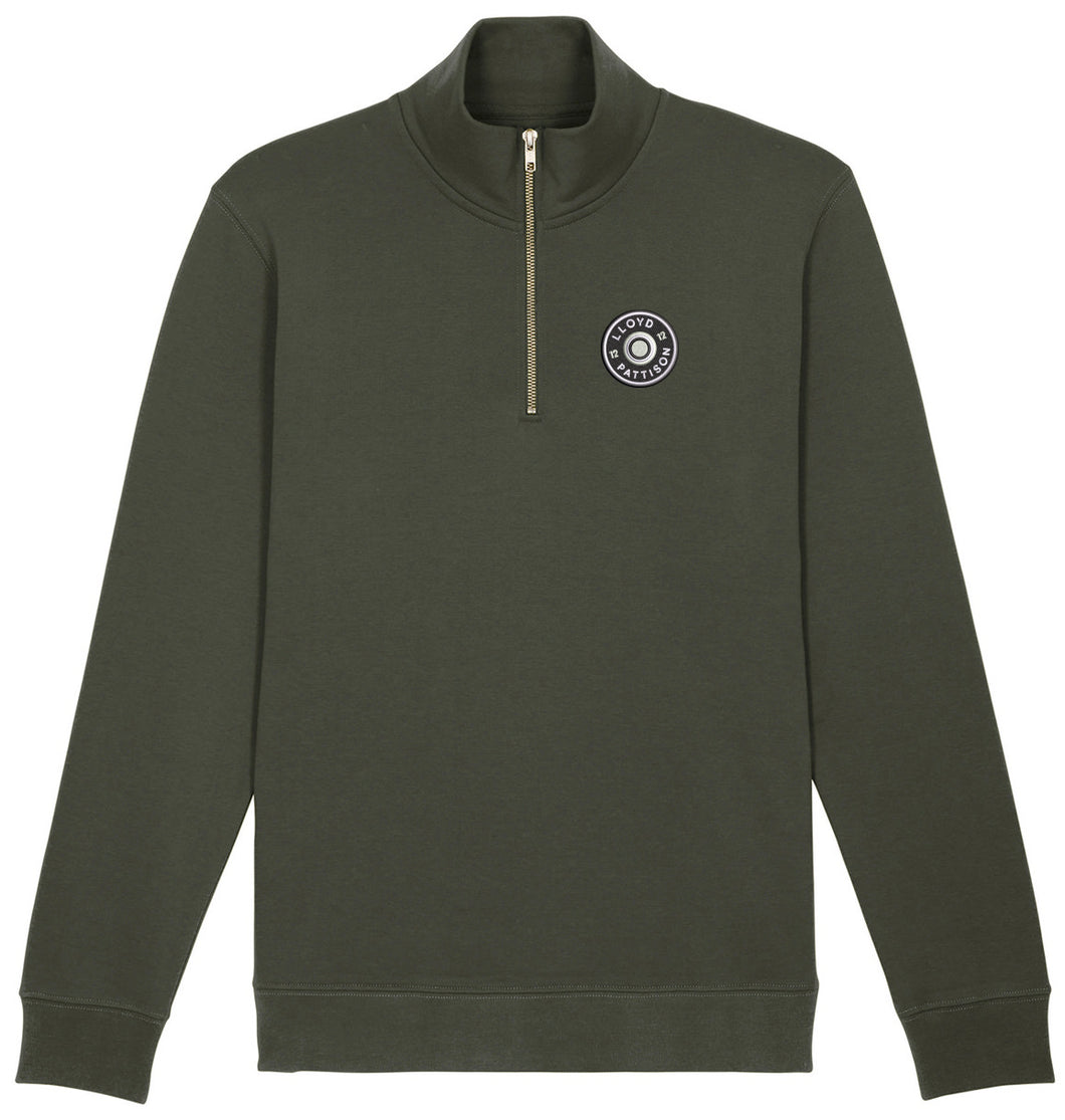 Lloyd Pattison Official 1/4 Zip Sweatshirt - Khaki