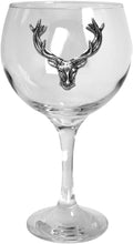 Load image into Gallery viewer, 620ML PEWTER STAG HEAD GIN GLASS