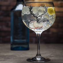 Load image into Gallery viewer, 620ML PEWTER STAG HEAD GIN GLASS