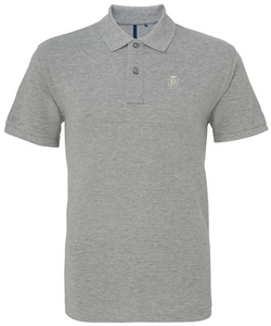 Mens Fullboreuk Crest Polo - Heather Grey