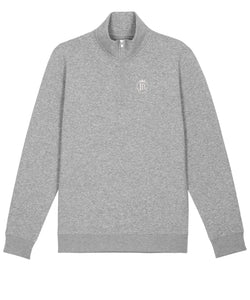 Fullbore Bickleigh 1/4 Zip Sweatshirt - Heather Grey