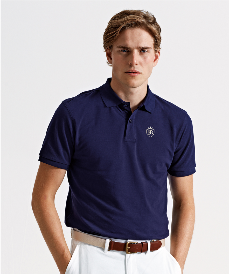 Mens Fullboreuk Crest Polo - Navy