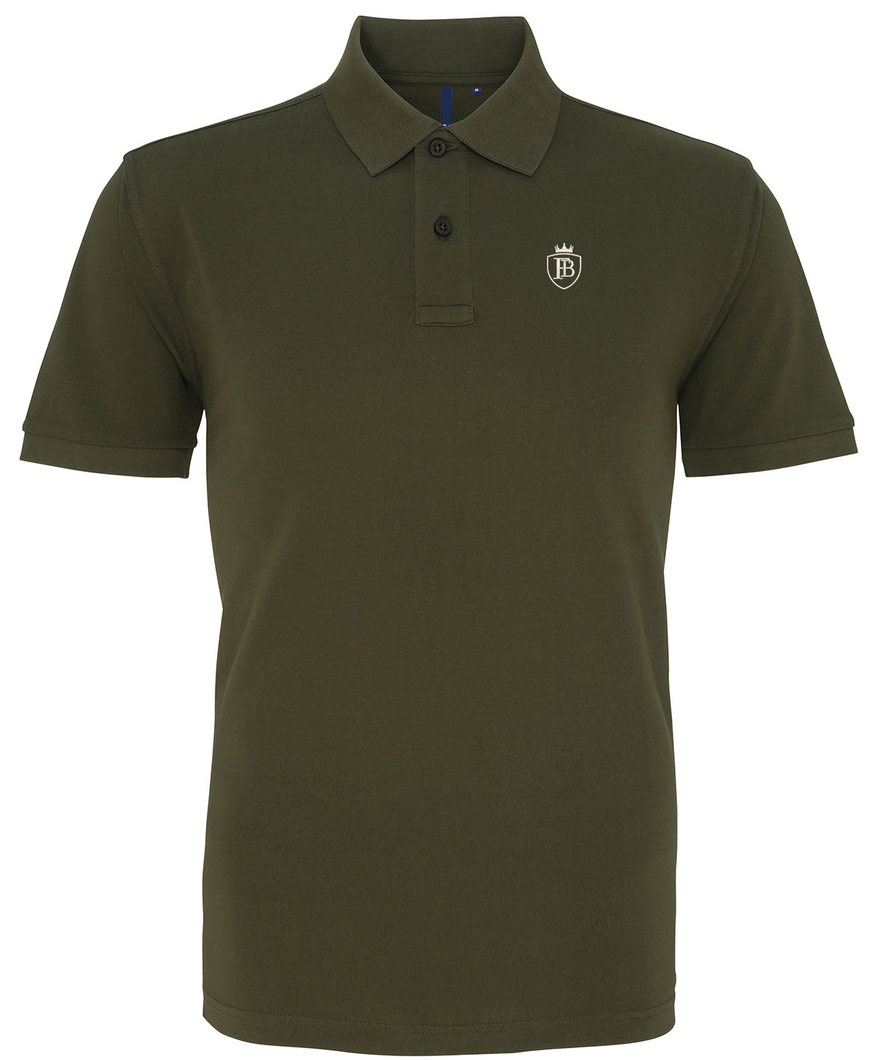 Mens Fullboreuk Crest Polo - Olive