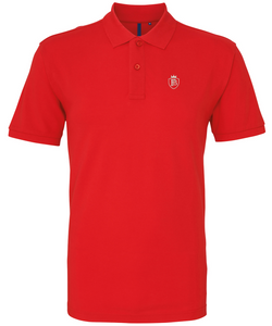 Mens Fullboreuk Crest Polo - Red