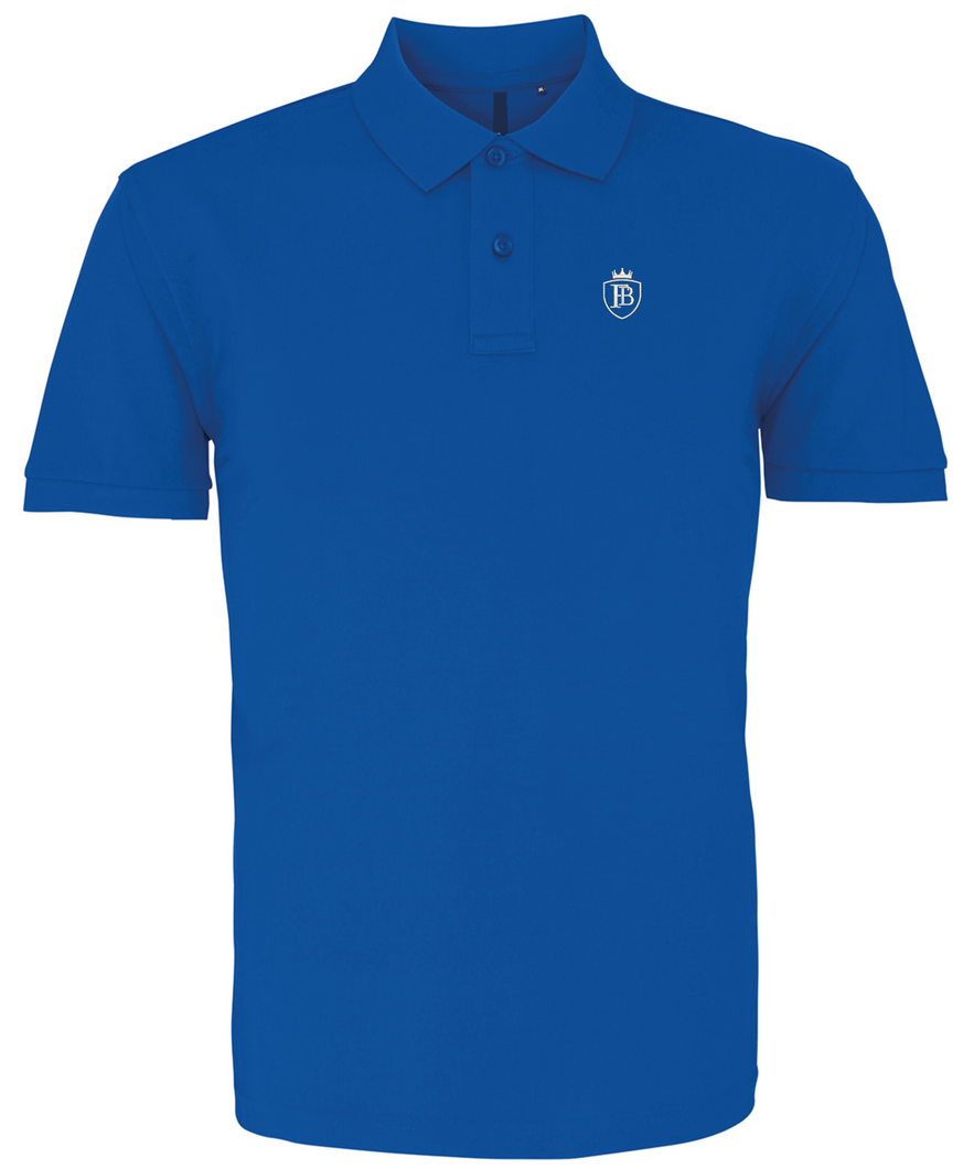 Mens Fullboreuk Crest Polo - Royal Blue