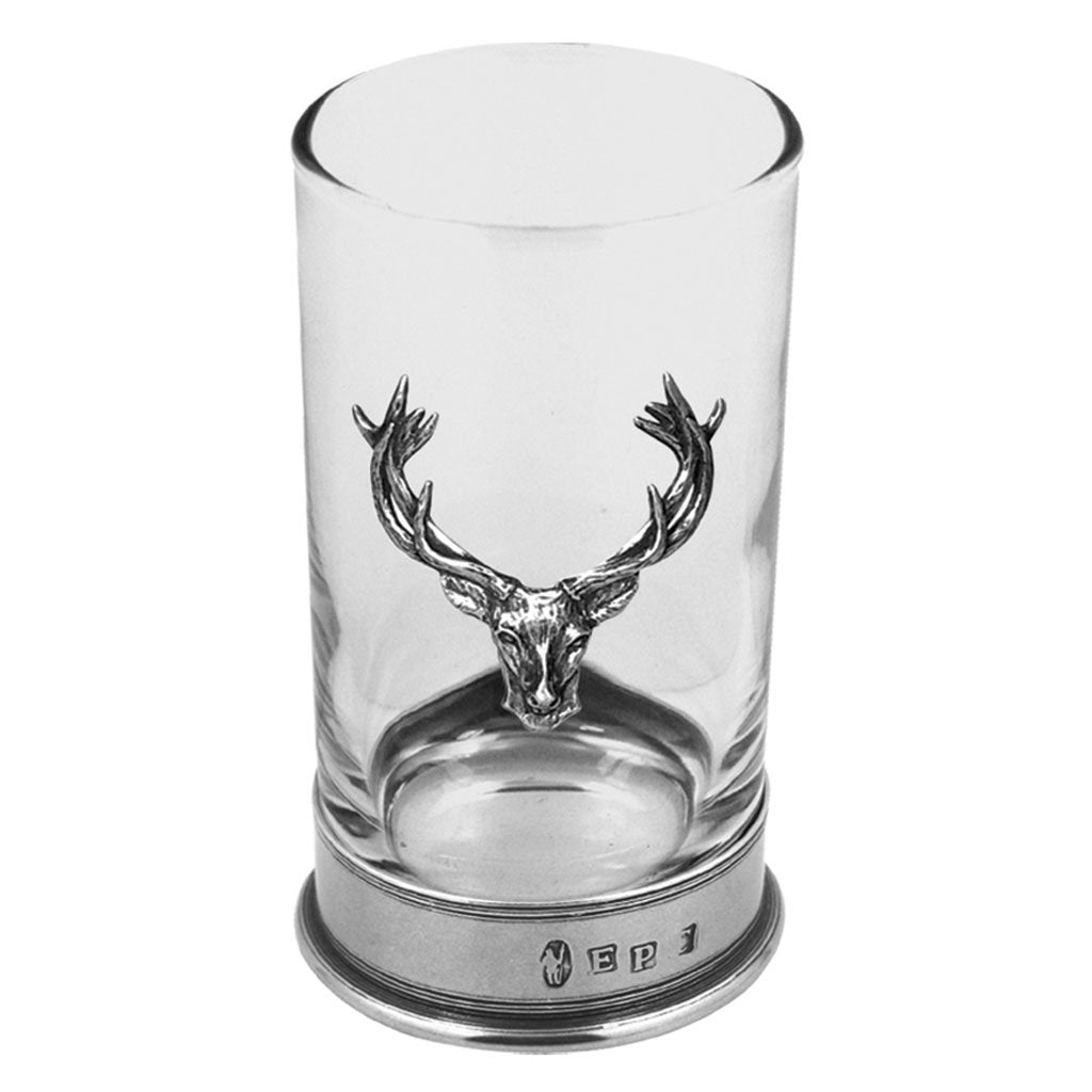 8OZ STAG HEAD HIGHBALL SPIRITS GLASS