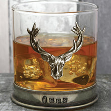 Load image into Gallery viewer, 11OZ STAG HEAD PEWTER WHISKY GLASS TUMBLER