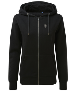 Womens Fullboreuk Organic Zip Up Hoodie - Black