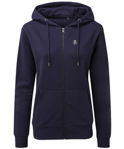 Womens Fullboreuk Organic Zip Up Hoodie - Navy