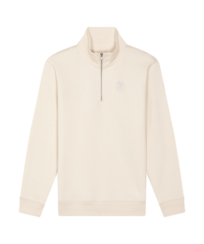 Fullbore Bickleigh 1/4 Zip Sweatshirt - Natural Raw