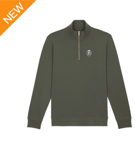 Fullbore Bickleigh 1/4 Zip Sweatshirt - Olive