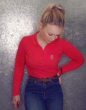 Load image into Gallery viewer, Womens Heritage Long Sleeve Polo