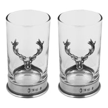 Load image into Gallery viewer, 8OZ STAG HEAD HIGHBALL SPIRITS GLASS DOUBLE SET